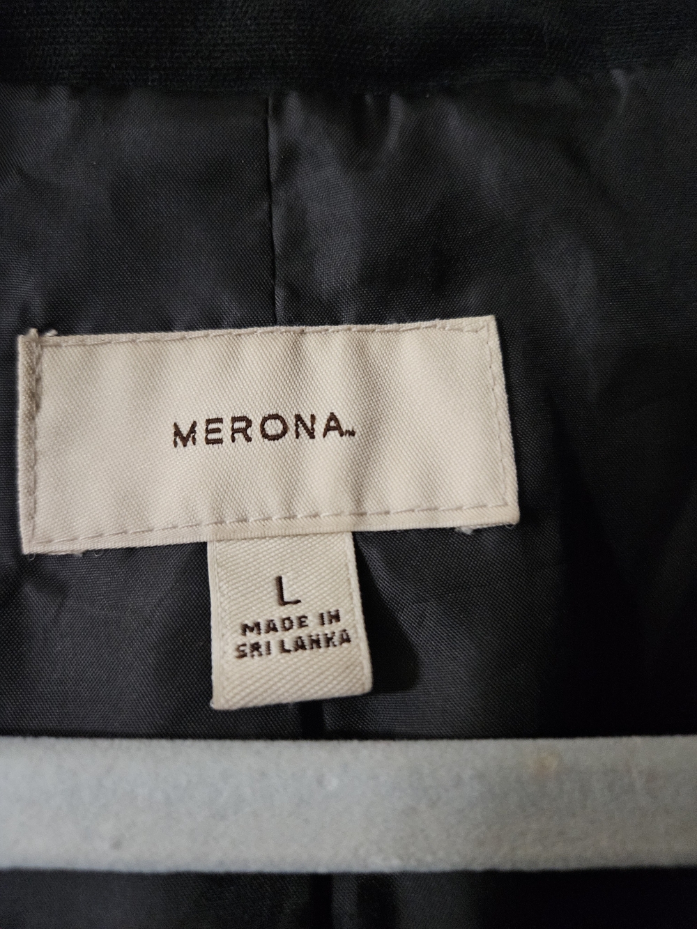 Merona Black Single-Breasted Trench Coat - Size Large Woman's - Picture 2 of 16
